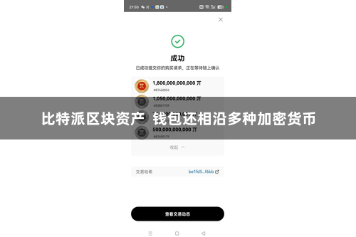 比特派区块资产  钱包还相沿多种加密货币
